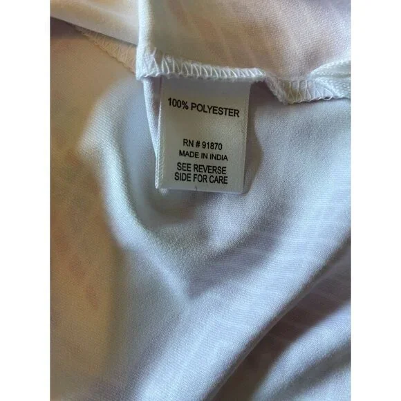 Pebble Beach XL Dry-Luxe Performance Sleeveles Polo Shirt Top White Pink Stretch - Picture 10 of 14